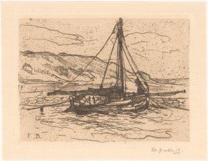 Shrimp Boat at Sea