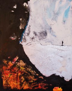 Solitary Figure Abstract Journey by Fredrik Olsen