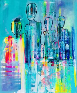 Vibrant Abstract Family by Fredrik Olsen