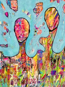Vibrant Abstract Figures by Fredrik Olsen