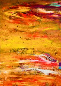 Vibrant Fiery Abstract by Fredrik Olsen