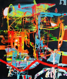 Vibrant Urban Abstract by Fredrik Olsen