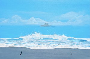Waves on Blue Beach by Fredrik Olsen