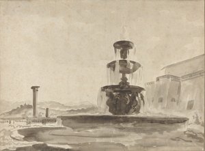 The Fountain by French 18th Century