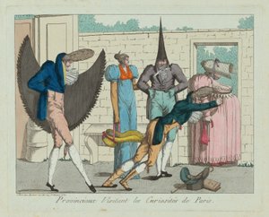 Provincials Visiting the Curiosities of Paris by French 19th Century