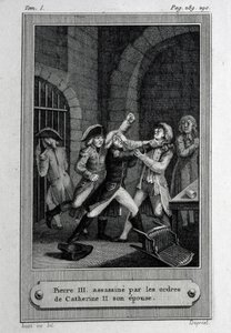 The Assassination of Emperor of Russia Peter III Fyodorovich on 17 July 1762 by French Master