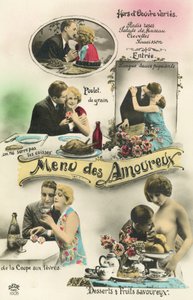 A menu for lovers by French Photographer