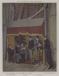 Actors in the Wings at the Comedie-Francaise by French Photographer