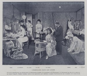 Actresses in the dressing rooms of the Theatre des Varietes, Paris