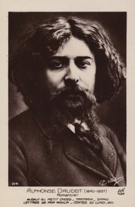 Alphonse Daudet (1840-1897), French novelist by French Photographer