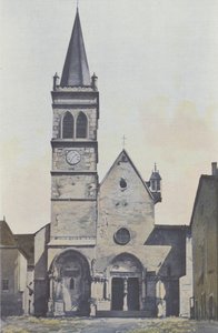 Ambronay, Church, West Facade by French Photographer