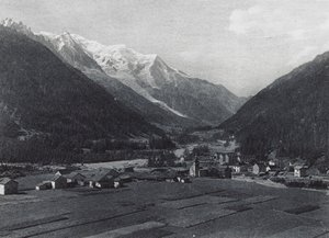 Argentieres and Mont-Blanc by French Photographer