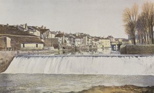 Aurillac, Old Houses on the Jordanne by French Photographer