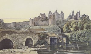 Bressuire, Ruins of the Castle, Exterior, Southwest View by French Photographer