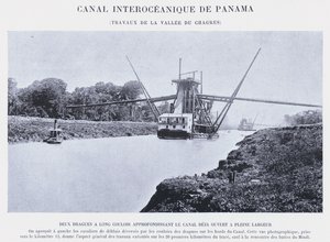 Interoceanic Canal of Panama, Works at the Chagres Valley by French Photographer