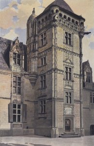 Chemaze, Chateau de Saint-Ouen, Staircase Tower by French Photographer