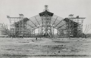 Construction of the Galerie des Machines for the Exposition Universelle of 1889 by French Photographer