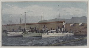 Destroyers in Toulon harbour, France by French Photographer