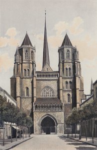 Dijon, Saint-Benigne Cathedral, West Facade by French Photographer