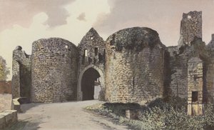 Domme, Towers Gate and Remains of the Ramparts by French Photographer