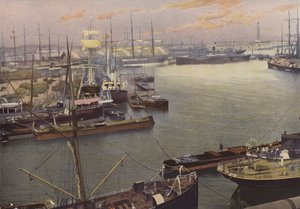 Dunkerque, View of the Port by French Photographer