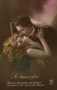 Embracing couple by French Photographer