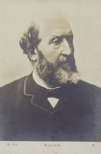 Emile Augier (1820-1889), French dramatist by French Photographer