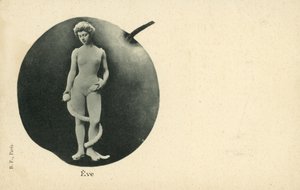 Eve with snake and apple