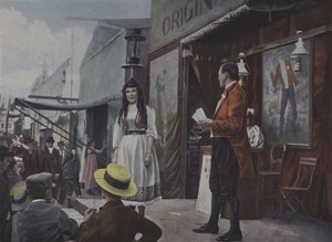 Fairground Entertainers on Stage by French Photographer