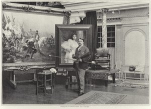 Francois Flameng in His Workshop