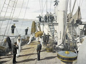 French Navy, late 19th century: The food by French Photographer