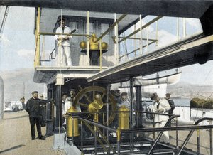 French Navy, Late 19th Century: Navigation Bar Exercise - Bibl. des Arts Deco. by French Photographer