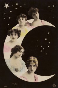 Girls on moon