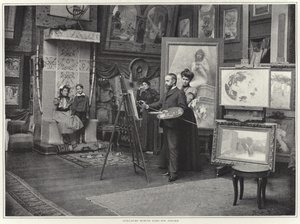 Guillaume Dubufe in His Workshop