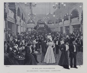 Hall of the Folies Bergere, Paris, During an Interval by French Photographer