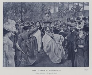 In the garden of the Moulin Rouge, Paris