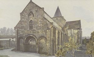 Jazeneuil, Church, Southwest View by French Photographer