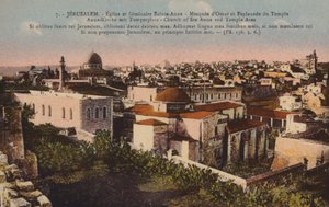 Jerusalem, Church of St Anne and Temple Area by French Photographer