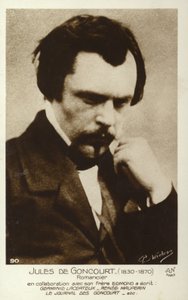 Jules de Goncourt (1830-1870), French novelist by French Photographer