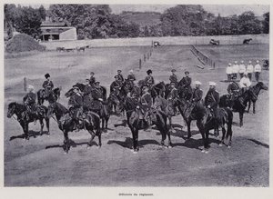 The Russian Army: Officers of the Regiment by French Photographer