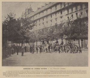The Commune of Paris, Barricade of Avenue Victoria, May 21 by French Photographer