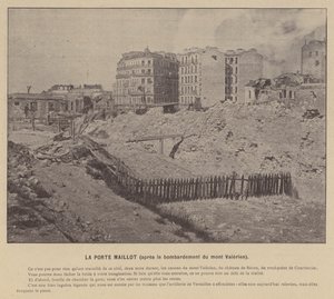 La Commune de Paris, La Porte Maillot, After the Bombardment of Mont Valerien by French Photographer