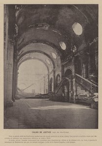 La Commune de Paris, Palais de Justice, Hall of Lost Steps by French Photographer