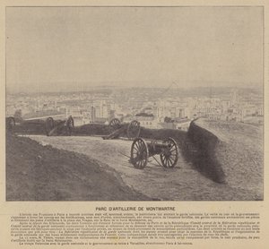 La Commune de Paris, Montmartre Artillery Park by French Photographer
