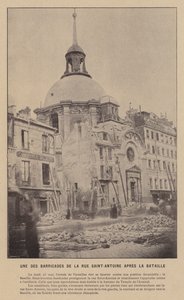 The Commune of Paris, One of the Barricades of Rue Saint-Antoine After the Battle by French Photographer