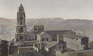 Le Puy, Cathedral and Cloister, South View by French Photographer
