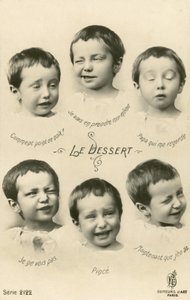 Little Boy Pulling Faces