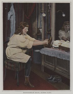 Mademoiselle Salle, second sujet, in her dressing room by French Photographer