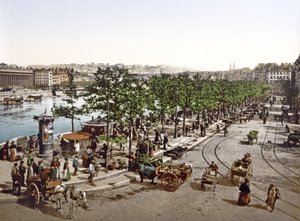 Saint Antoine Market, Quay des Célestins, Lyons by French Photographer