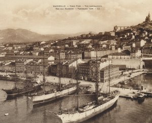 Marseille: Vieux Port, Panoramic View by French Photographer